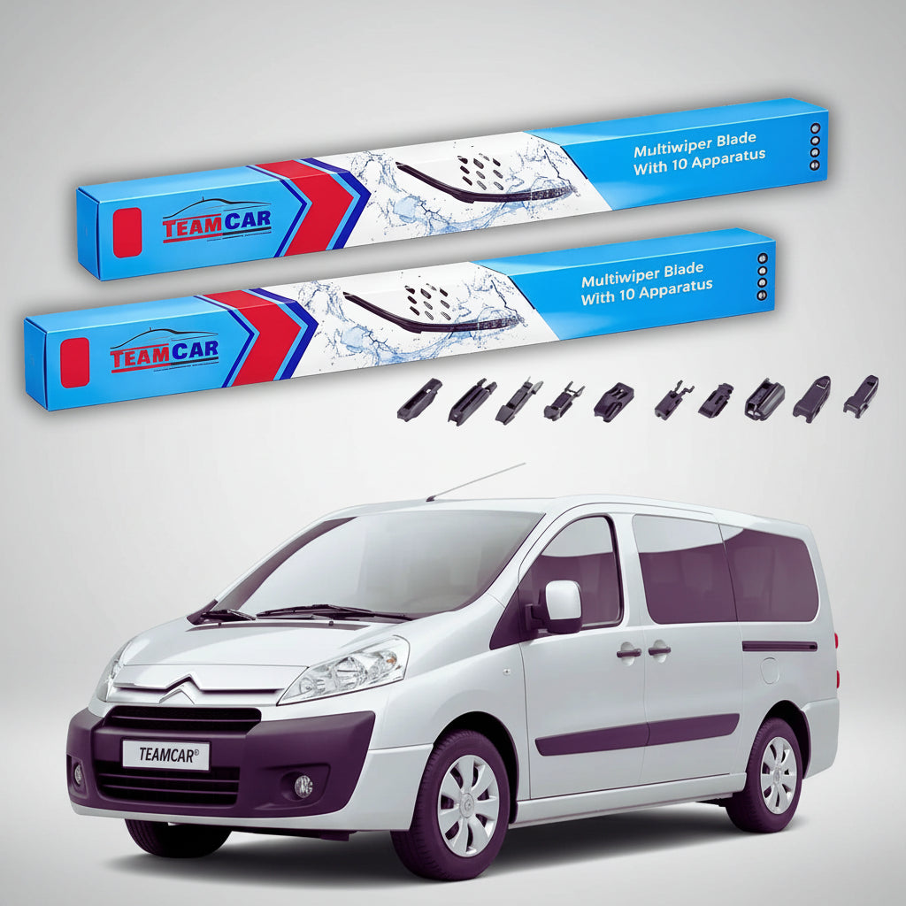Ștergătoare Citroën Jumpy II G9 2007-prezent 2-Doors | Set Față Flat Premium – TeamCar®