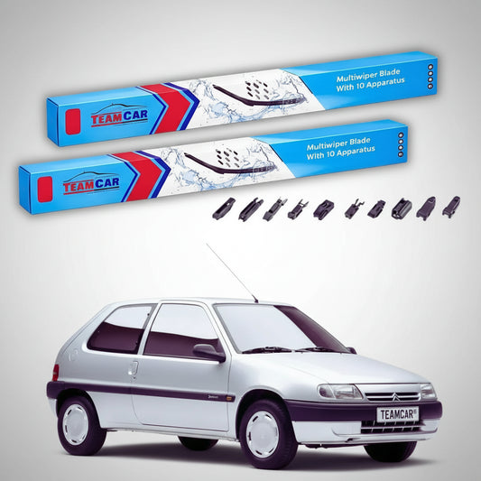 Ștergătoare Citroën Saxo S0 Hatchback 1996-1999 | Set Față Flat Premium – TeamCar®