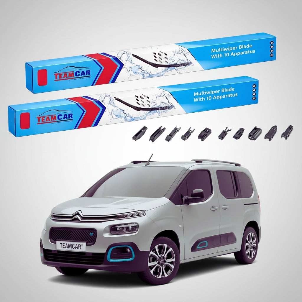 Ștergătoare Citroën ë-Berlingo Gen III (K9) MPV 2021-prezent | Set Față Flat Premium – TeamCar®