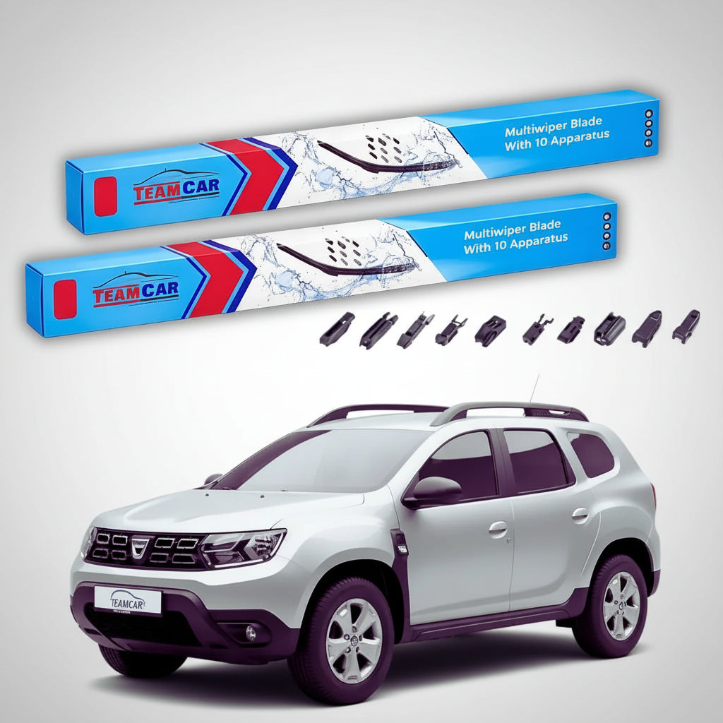 Ștergătoare Dacia Duster II SUV 2018-prezent | Set Față Flat Premium – TeamCar®
