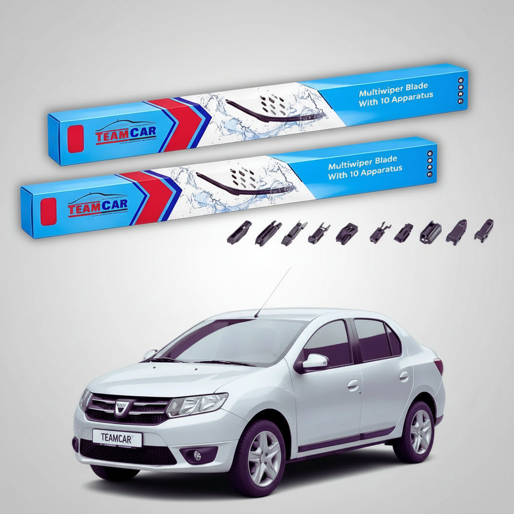 Ștergătoare Dacia Logan II Sedan 2012-2015 | Set Față Flat Premium – TeamCar®