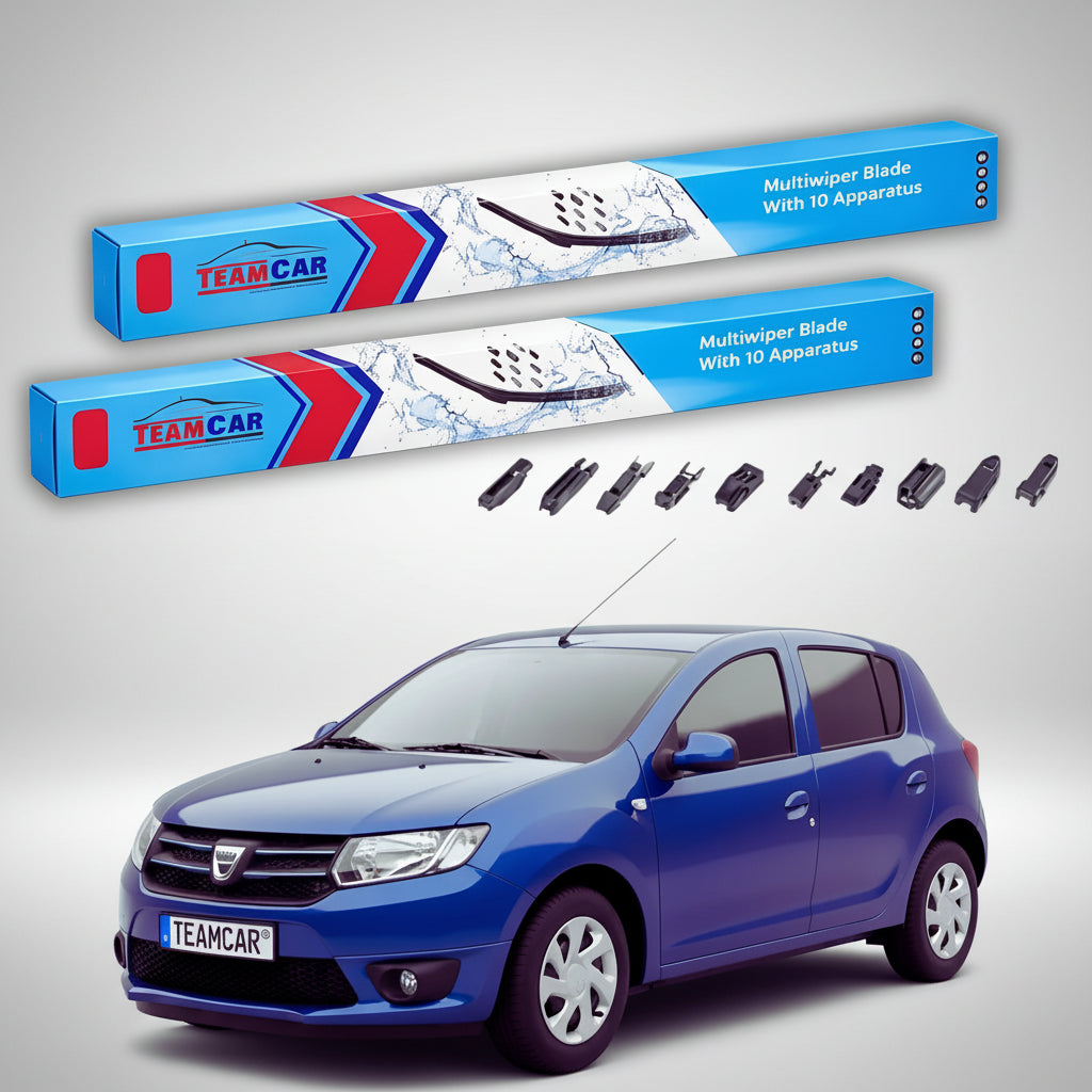 Ștergătoare Dacia Sandero II 2014-2015 | Set Față Flat Premium – TeamCar®