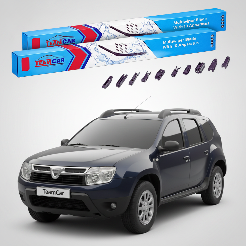 Ștergătoare TeamCar® pentru Dacia Duster I Faza 1 2010-2013 – Set Față Flat Premium