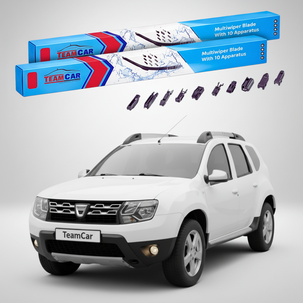 Ștergătoare TeamCar® pentru Dacia Duster I Faza 2 2013-2016 – Set Față Flat Premium