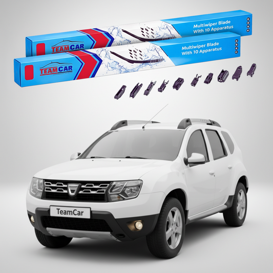 Ștergătoare TeamCar® pentru Dacia Duster I Faza 2 2013-2016 – Set Față Flat Premium