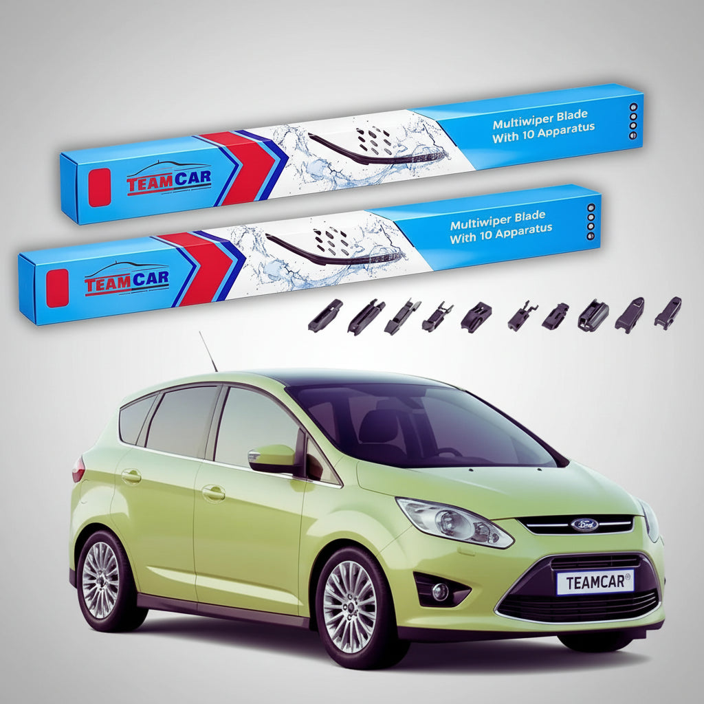 Ștergătoare Ford C-Max Gen II MPV 2010-2015 | Set Față Flat Premium – TeamCar®