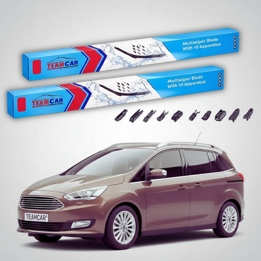 Ștergătoare Ford C-Max Gen III MPV 2015-prezent | Set Față Flat Premium – TeamCar®
