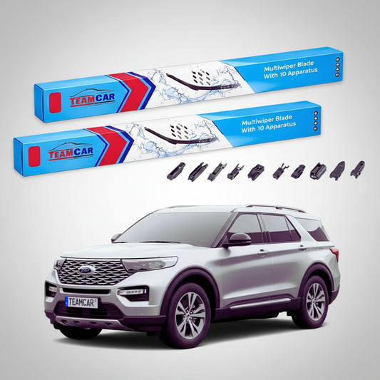 Ștergătoare Ford Explorer Gen VI U6 2019-prezent | Set Față Flat Premium – TeamCar®