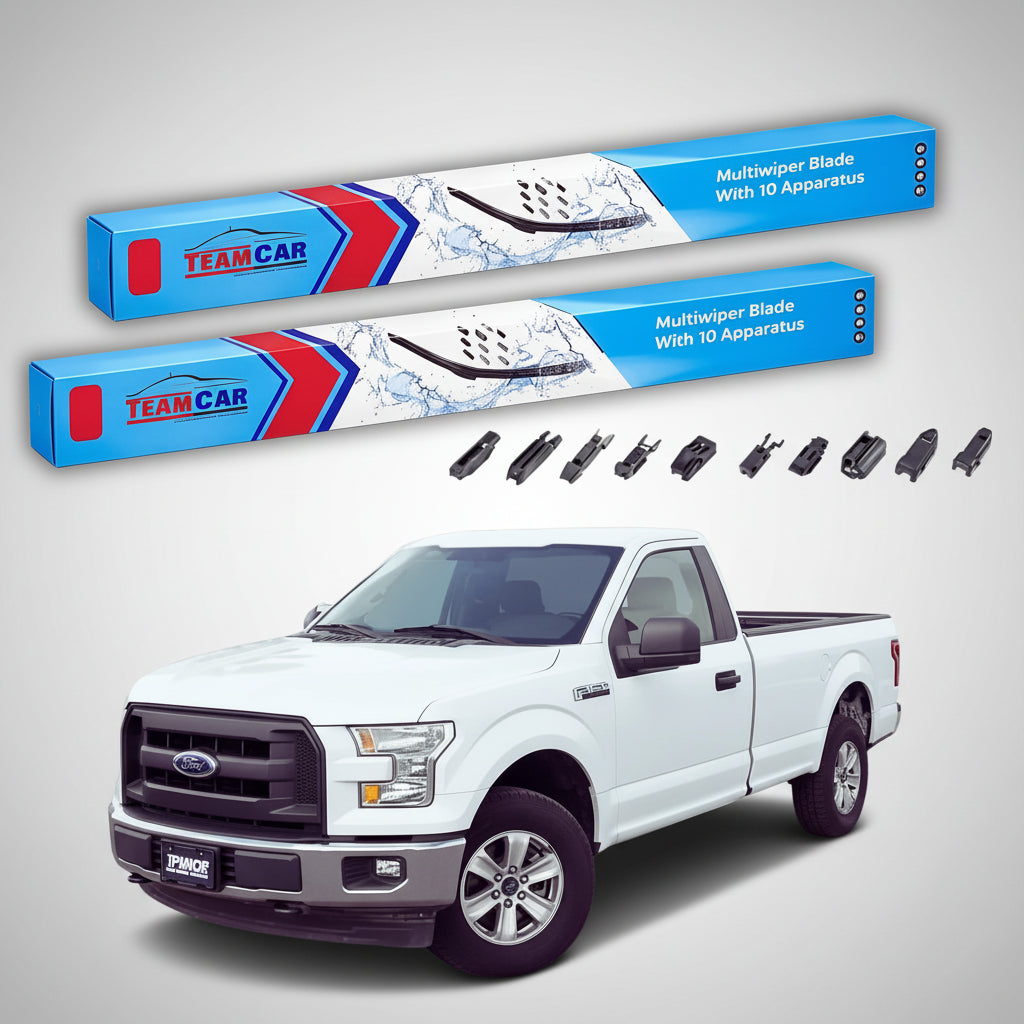 Ștergătoare Ford F150 Standard Cab Pick-up Gen XIII+ 2014-prezent | Set Față Flat Premium – TeamCar®