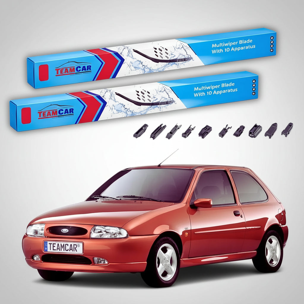 Ștergătoare Ford Fiesta Gen IV JA/JB Hatchback 1995-2002 | Set Față Flat Premium – TeamCar®