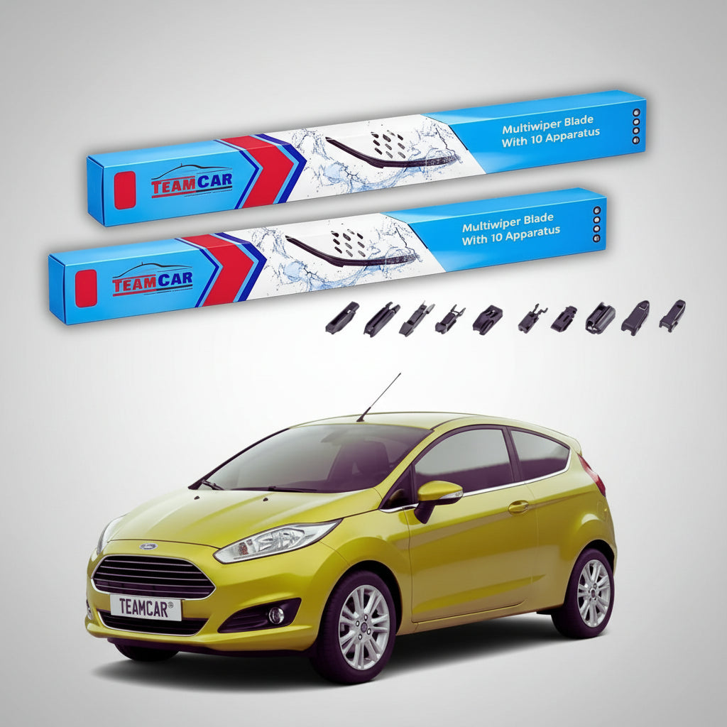 Ștergătoare Ford Fiesta Gen VI Facelift Hatchback 2012-prezent | Set Față Flat Premium – TeamCar®