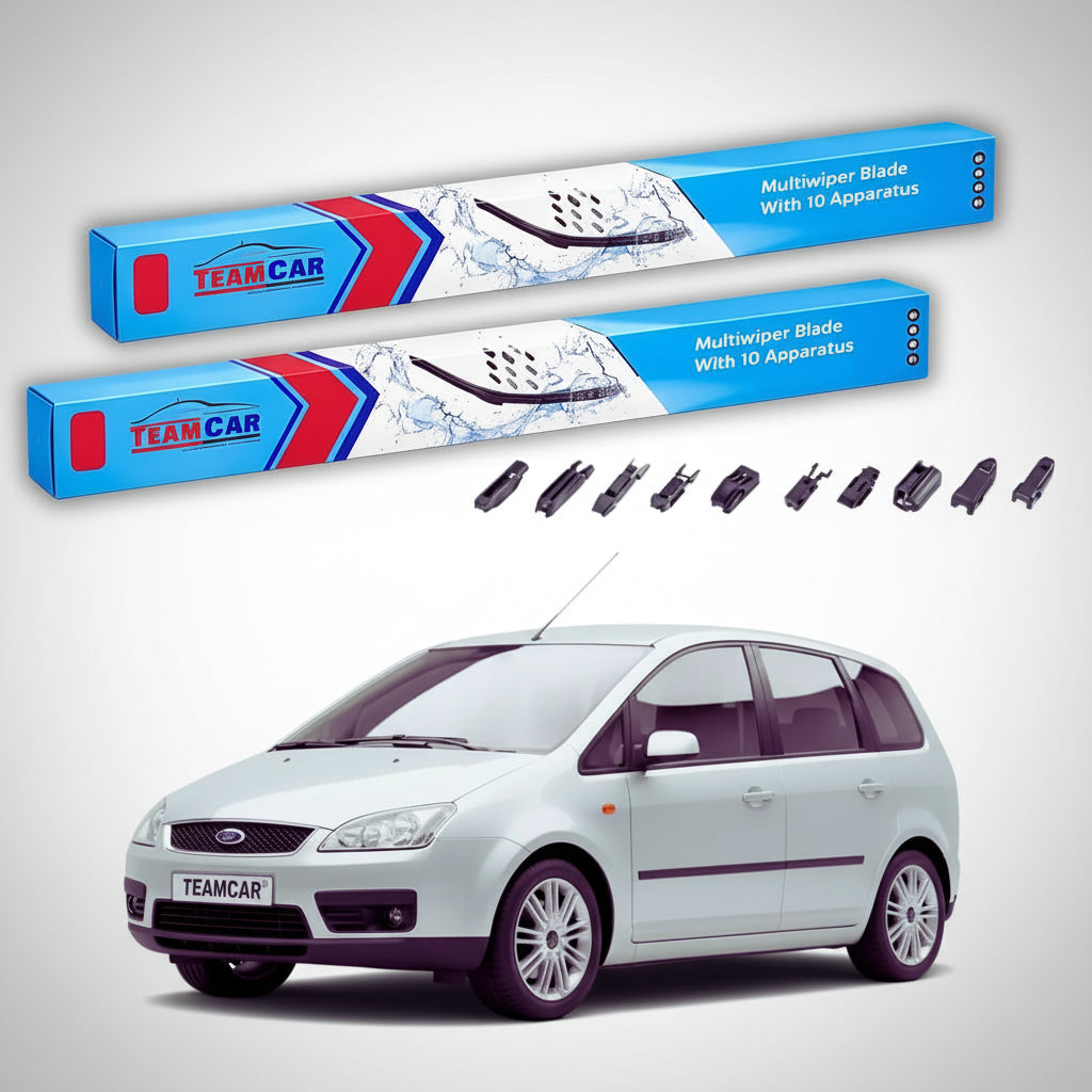 Ștergătoare Ford Focus C-Max DM2 2003-2007 | Set Față Flat Premium – TeamCar®