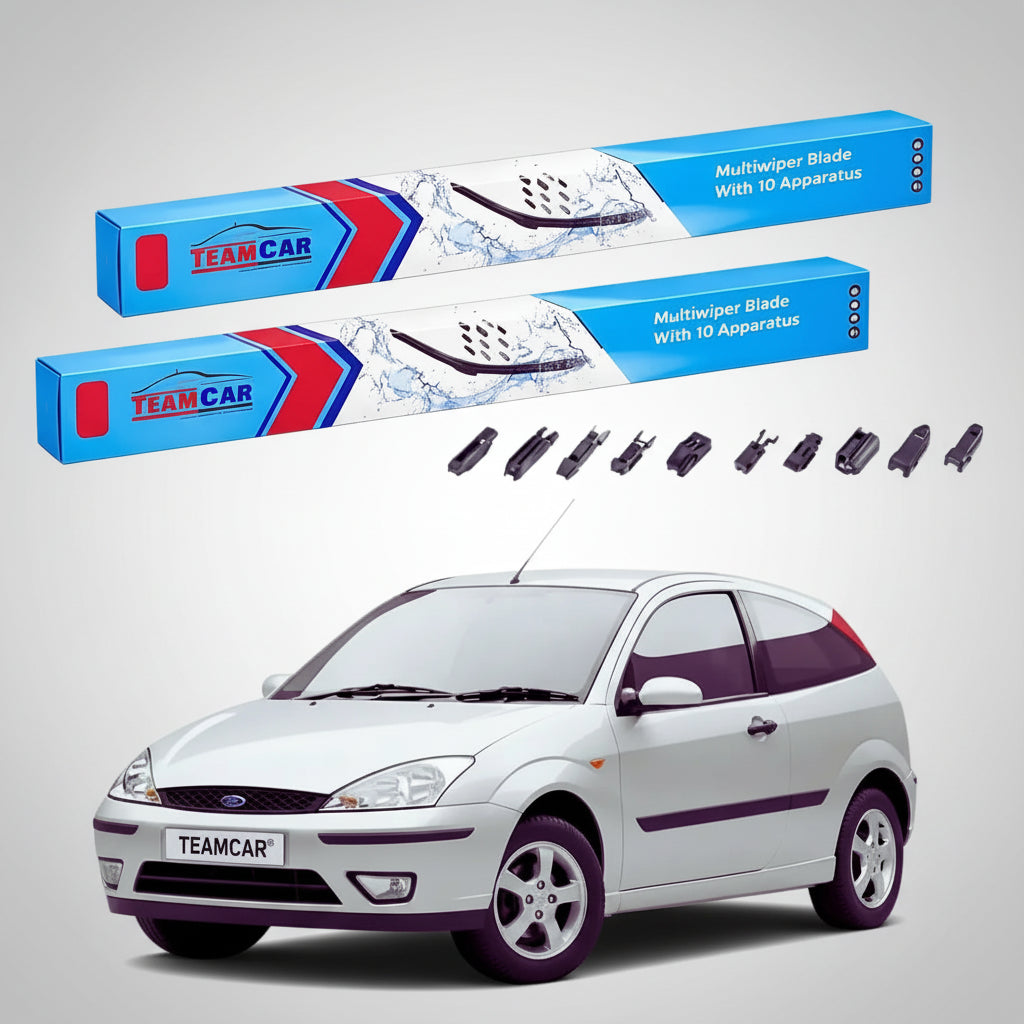 Ștergătoare Ford Focus Gen I DAW/DBW Hatchback 1998-2004 | Set Față Flat Premium – TeamCar®