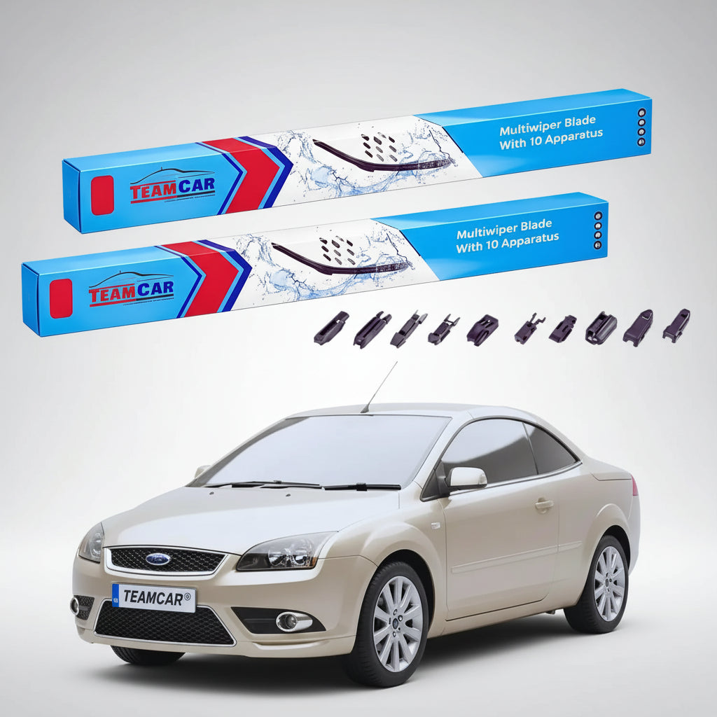 Ștergătoare Ford Focus II DA Cabriolet 2006-2011 | Set Față Flat Premium – TeamCar®