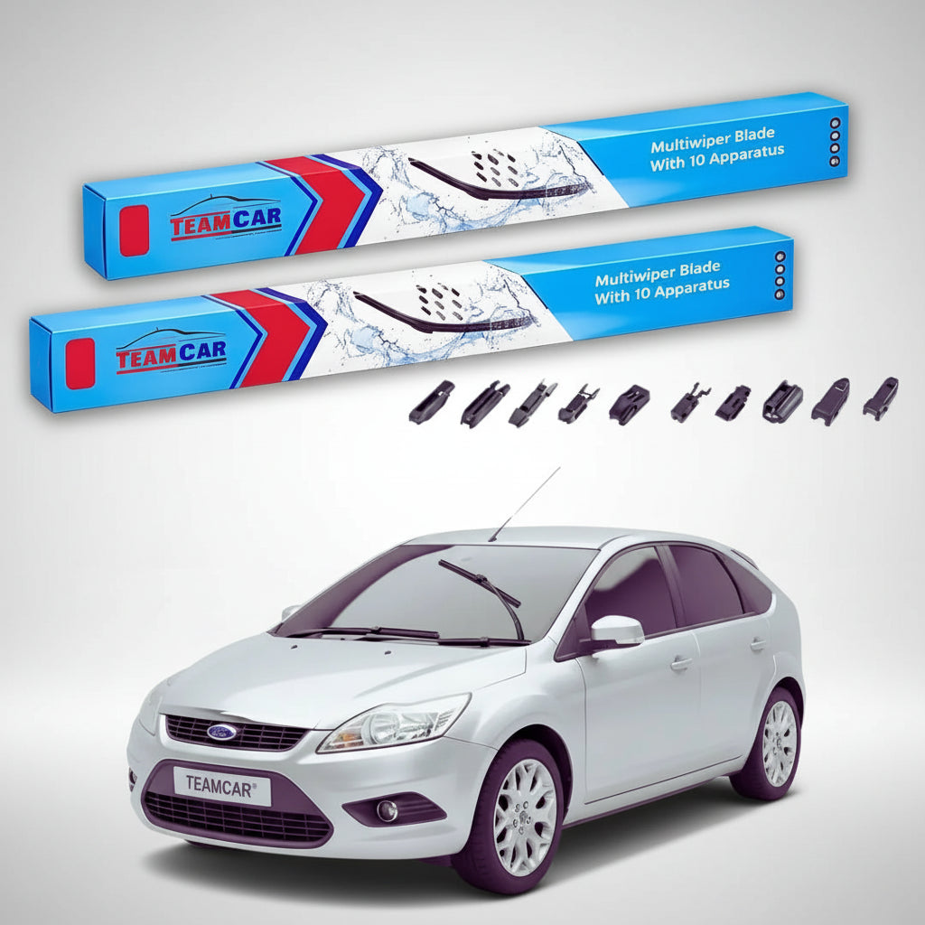 Ștergătoare Ford Focus II DA Hatchback 2006-2011 | Set Față Flat Premium – TeamCar®