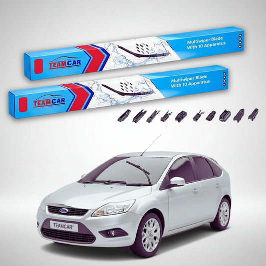 Ștergătoare Ford Focus II DA Hatchback 2006-2011 | Set Față Flat Premium – TeamCar®