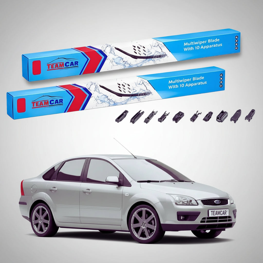 Ștergătoare Ford Focus II DA Sedan 2005-2011 | Set Față Flat Premium – TeamCar®