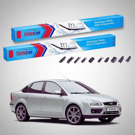 Ștergătoare Ford Focus II DA Sedan 2005-2011 | Set Față Flat Premium – TeamCar®