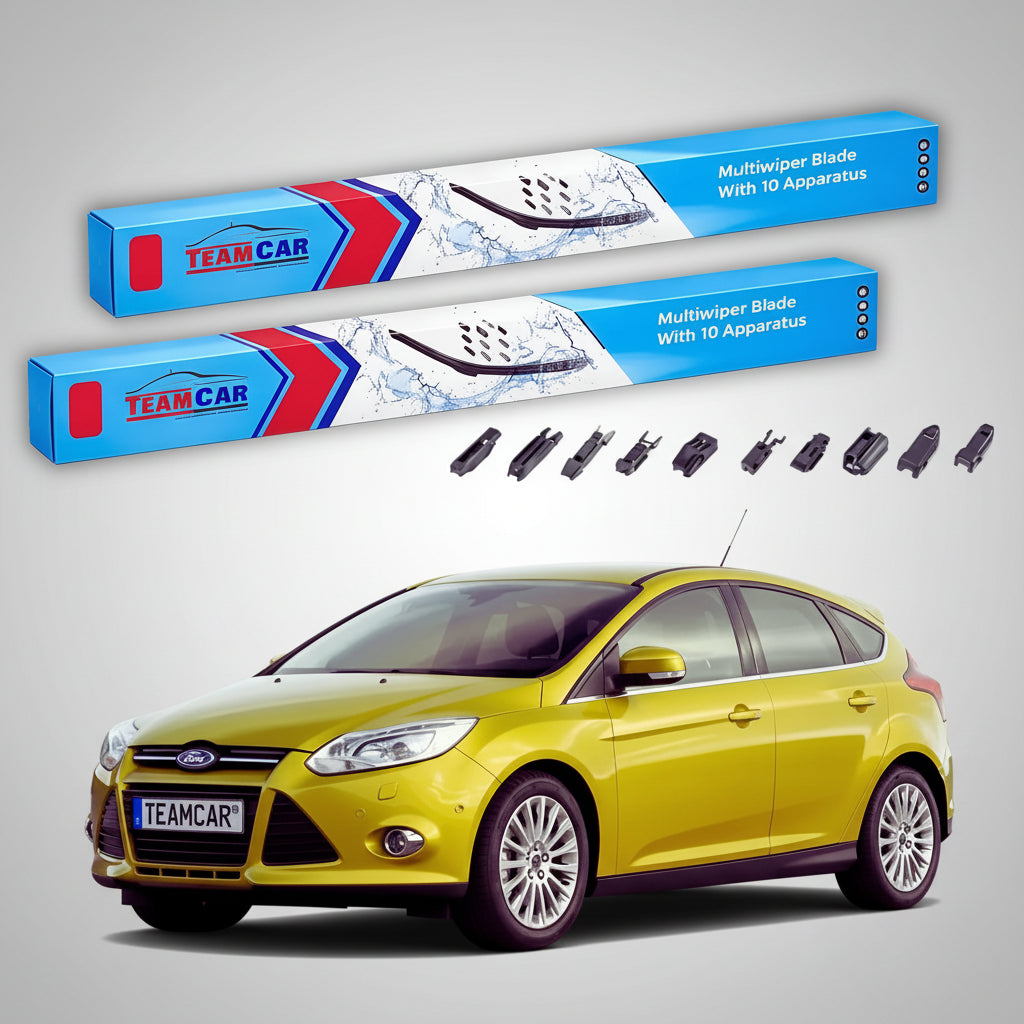 Ștergătoare Ford Focus III Hatchback 2011-2018 | Set Față Flat Premium – TeamCar®