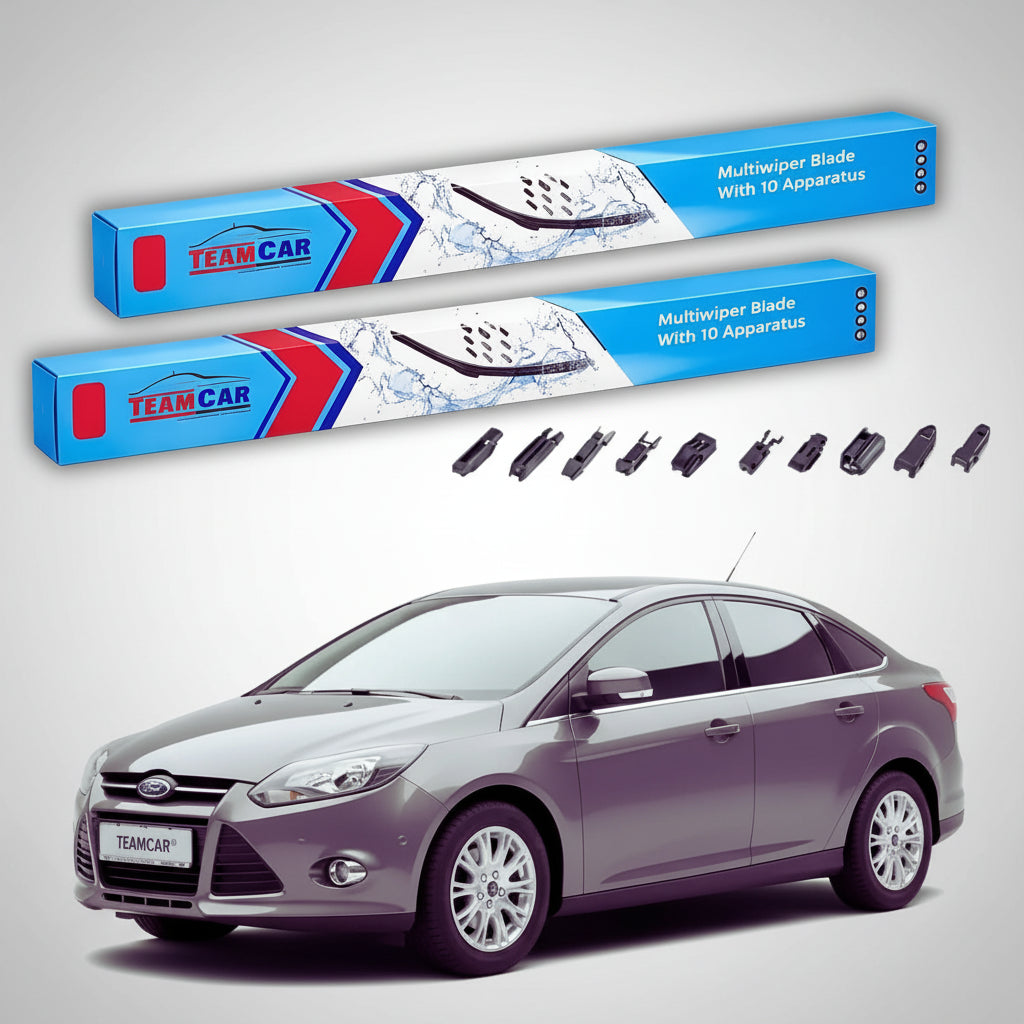 Ștergătoare Ford Focus III Sedan 2011-2018 | Set Față Flat Premium – TeamCar®