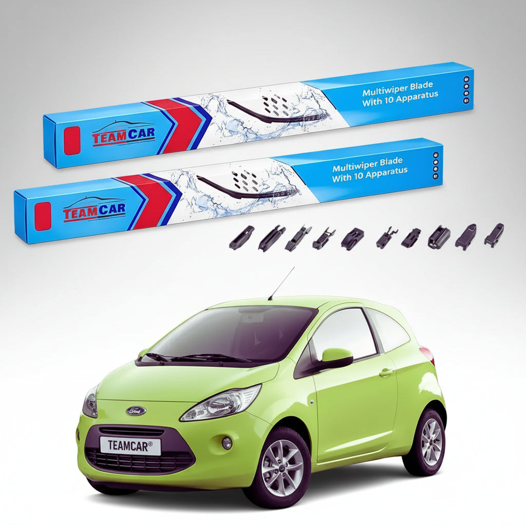 Ștergătoare Ford Ka Gen II RU8 Hatchback 2008-2010 | Set Față Flat Premium – TeamCar®