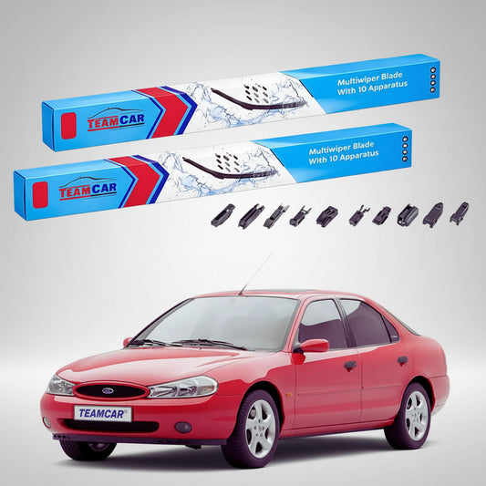 Ștergătoare Ford Mondeo Mk2 Hatchback 1996-2000 | Set Față Flat Premium – TeamCar®