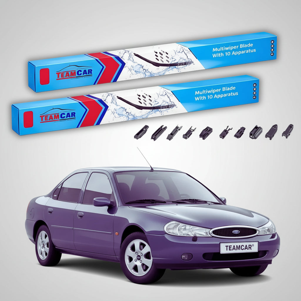 Ștergătoare Ford Mondeo Mk2 Sedan 1996-2000 | Set Față Flat Premium – TeamCar®