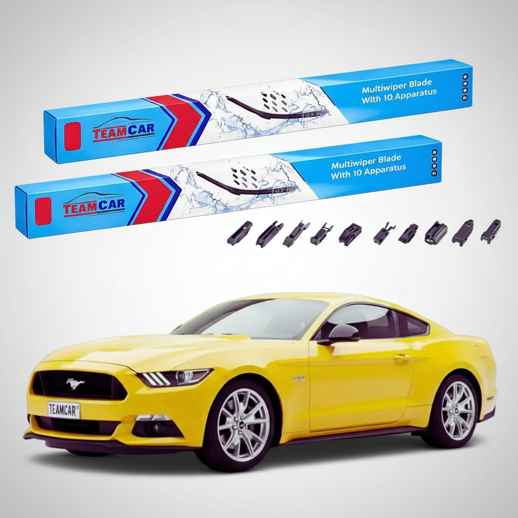 Ștergătoare Ford Mustang S550 GT Coupe 2015-2023 | Set Față Flat Premium – TeamCar®