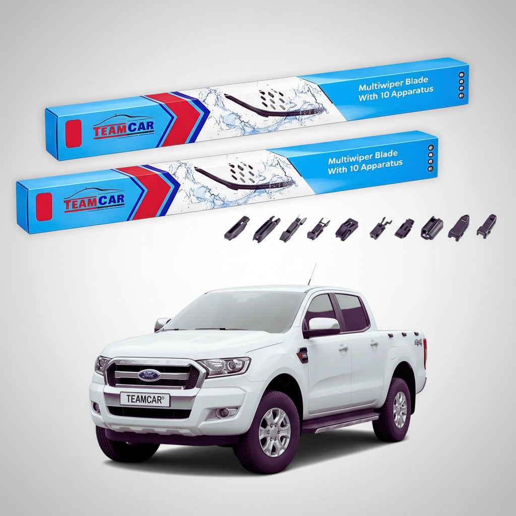 Ștergătoare Ford Ranger T6 PX Facelift 2015-prezent | Set Față Flat Premium – TeamCar®