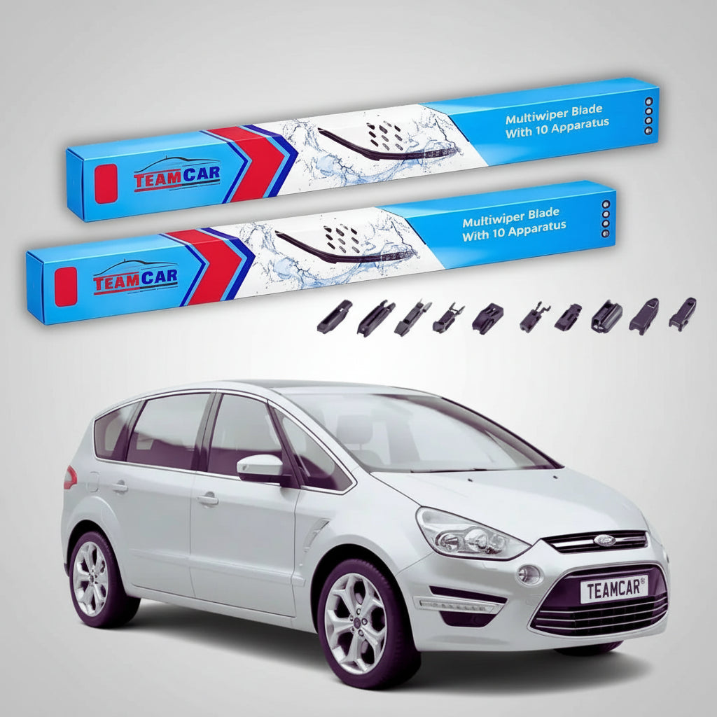 Ștergătoare Ford S-Max Mk1 WA6 Facelift 2009-2014 | Set Față Flat Premium – TeamCar®