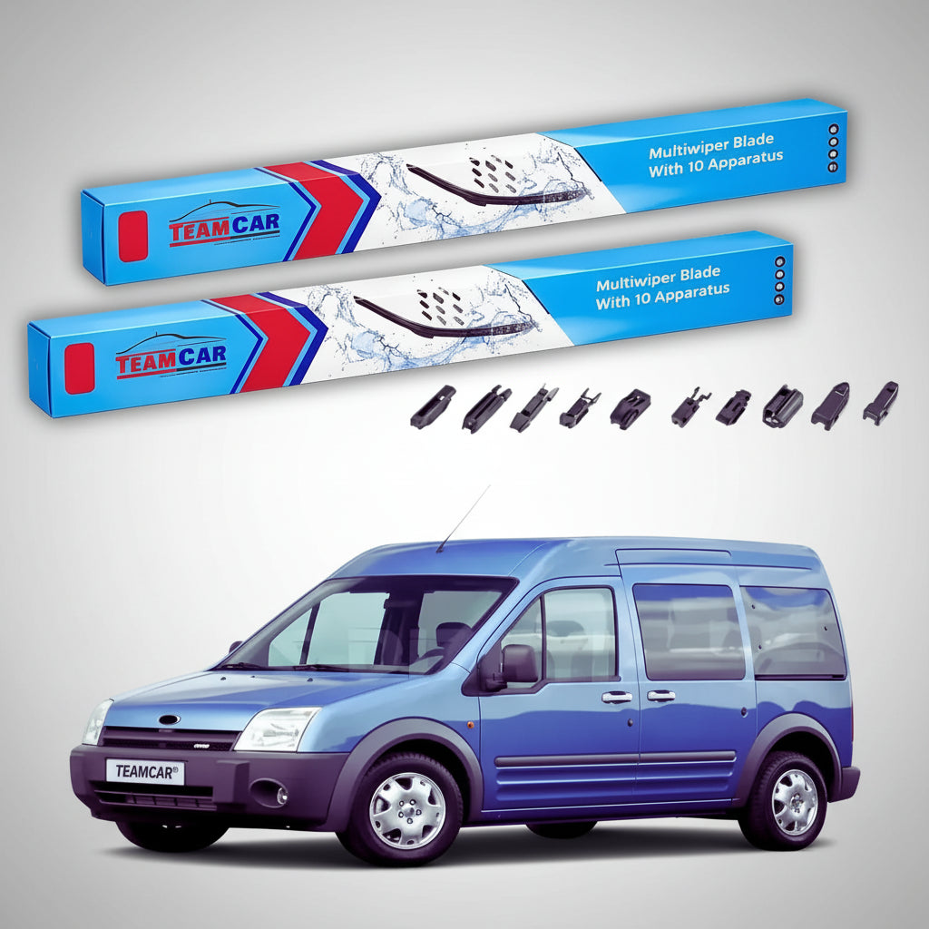 Ștergătoare Ford Tourneo Connect Gen I 2002-2013 | Set Față Flat Premium – TeamCar®