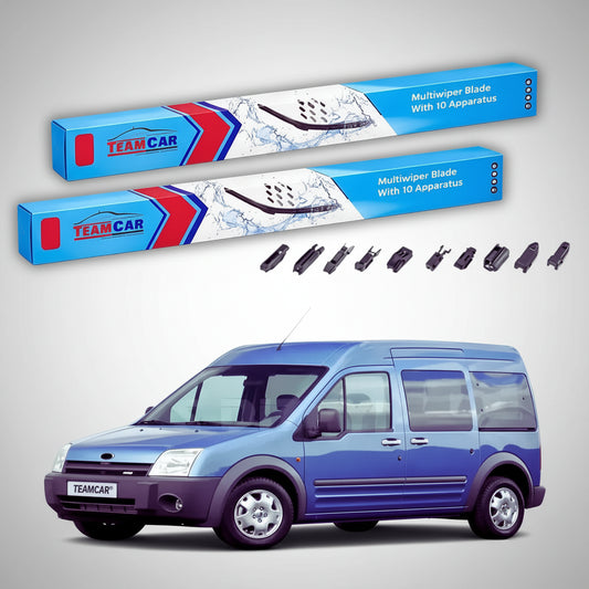 Ștergătoare Ford Tourneo Connect Gen I 2002-2013 | Set Față Flat Premium – TeamCar®