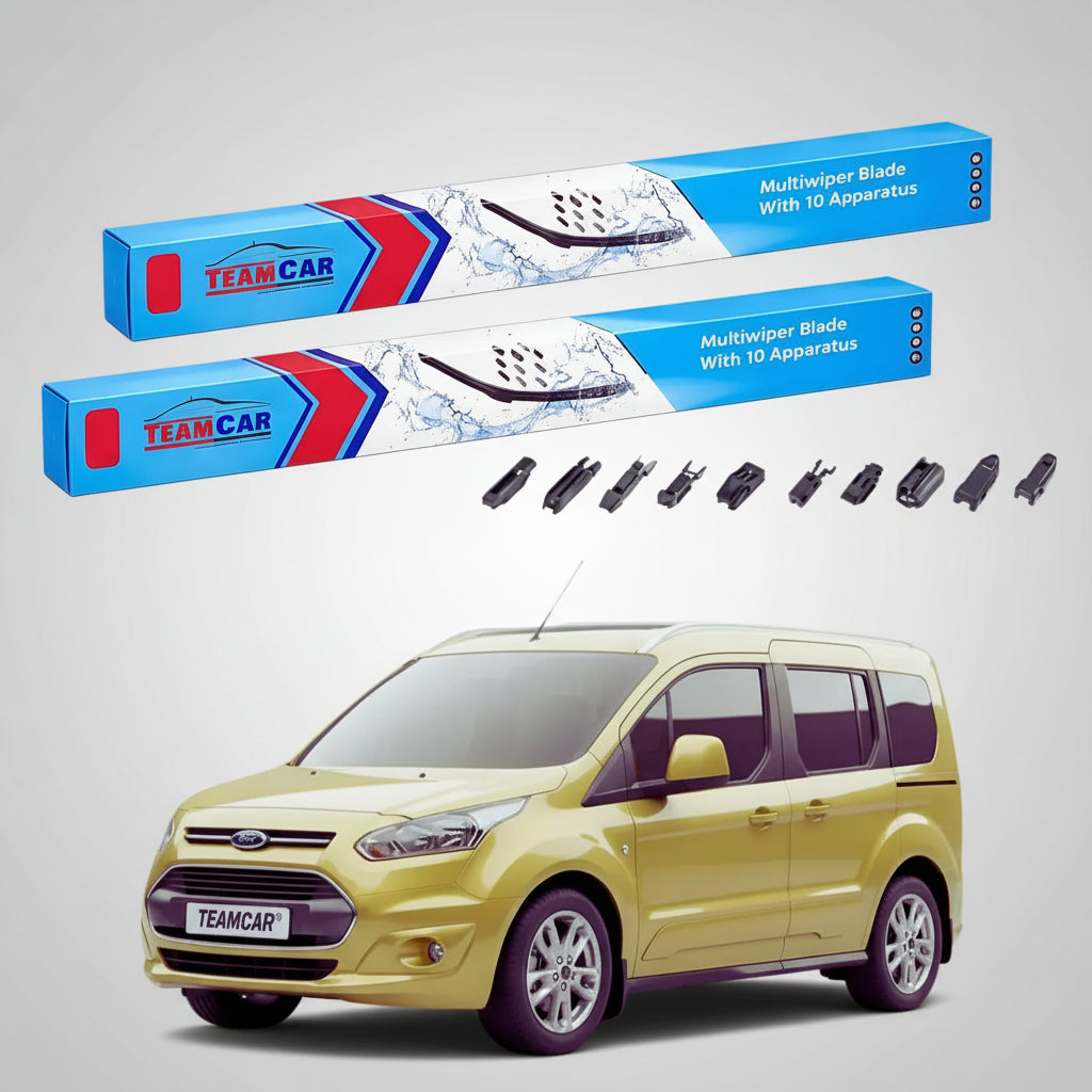 Ștergătoare Ford Tourneo Connect Gen II V408 Estate 2013-prezent | Set Față Flat Premium – TeamCar®