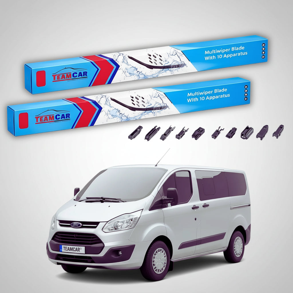Ștergătoare Ford Tourneo Custom Gen I V362 Van 2012-prezent | Set Față Flat Premium – TeamCar®