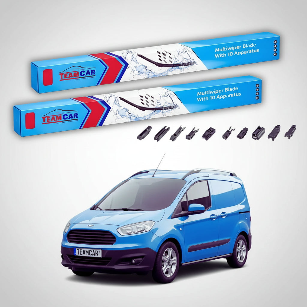 Ștergătoare Ford Transit Courier Gen I B460 Van 2014-prezent | Set Față Flat Premium – TeamCar®
