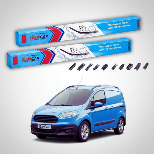 Ștergătoare Ford Transit Courier Gen I B460 Van 2014-prezent | Set Față Flat Premium – TeamCar®