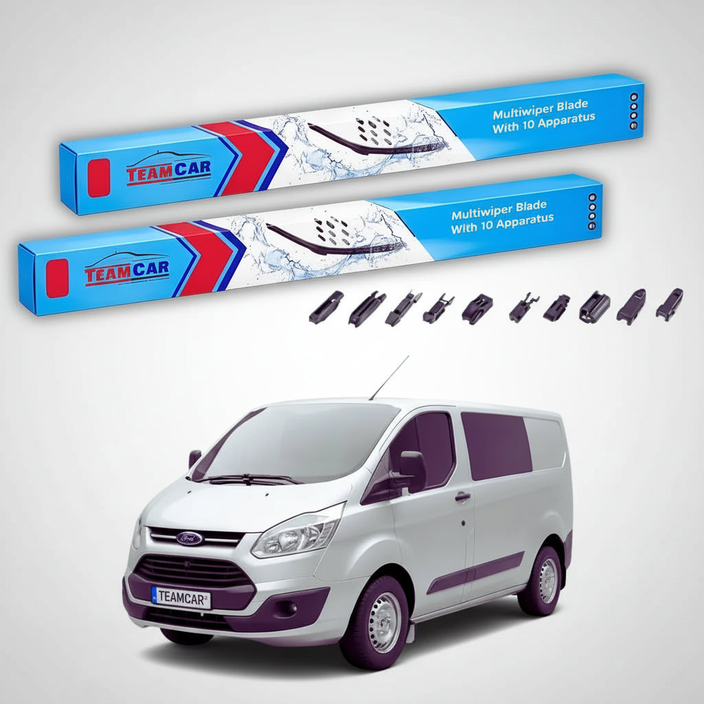 Ștergătoare Ford Transit Custom Gen I V362 Van 1-Door 2012-prezent | Set Față Flat Premium – TeamCar®