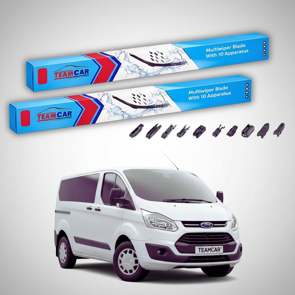 Ștergătoare Ford Transit Custom Gen I V362 Van 2-Door 2012-prezent | Set Față Flat Premium – TeamCar®