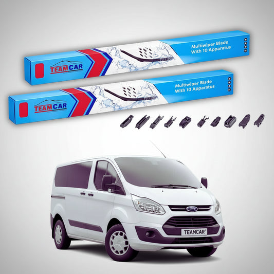 Ștergătoare Ford Transit Custom Gen I V362 Van 2-Door 2012-prezent | Set Față Flat Premium – TeamCar®