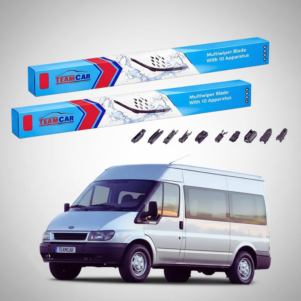 Ștergătoare Ford Transit MK6 V184 Van 2000-2006 | Set Față Flat Premium – TeamCar®