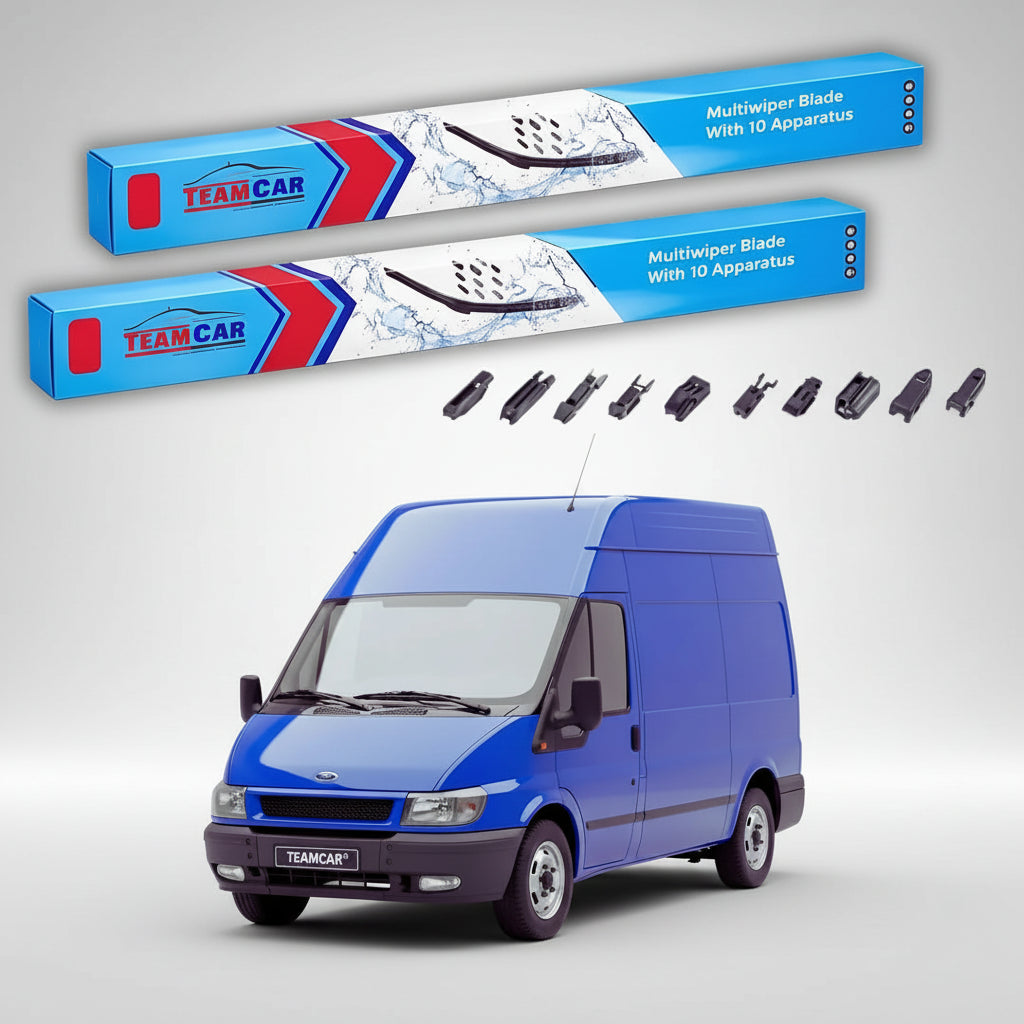 Ștergătoare Ford Transit Tourneo Gen V MK6 V184 2-Door 2000-2006 | Set Față Flat Premium – TeamCar®