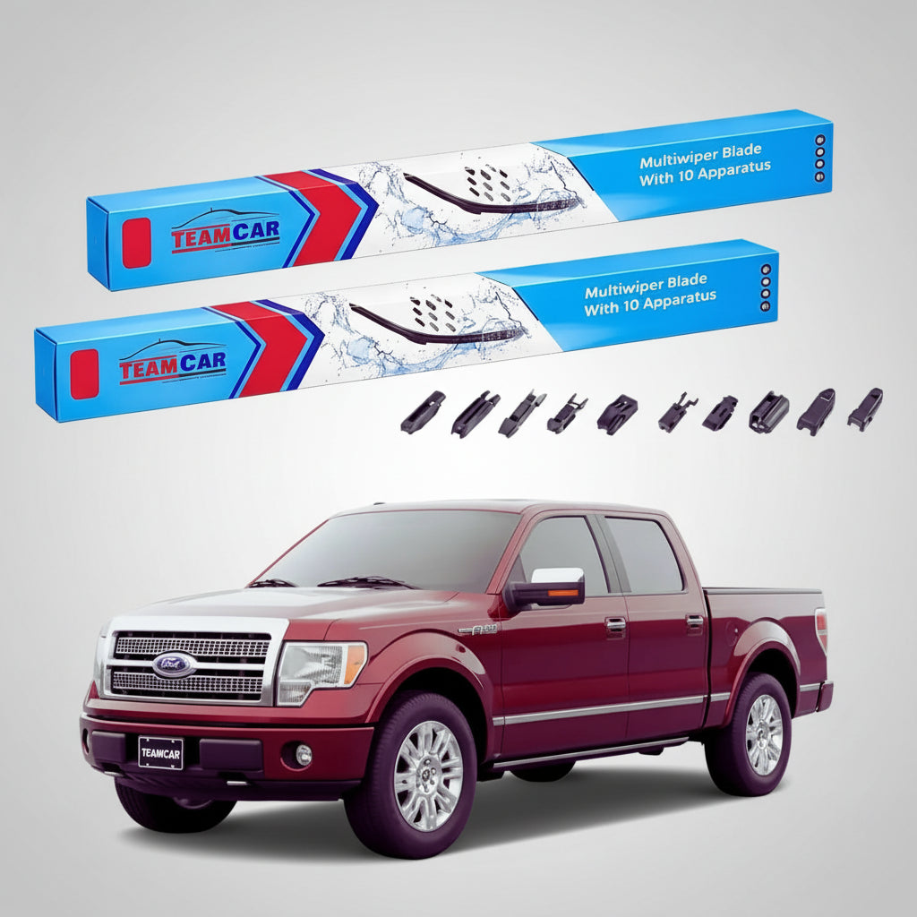 Ștergătoare Ford F150 Crew Cab Pick-up Gen XII+ 2008-prezent | Set Față Flat Premium – TeamCar®
