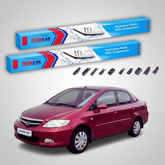 Ștergătoare Honda City Gen IV (GD8/GE3) Sedan 2006-2008 | Set Față Flat Premium – TeamCar®