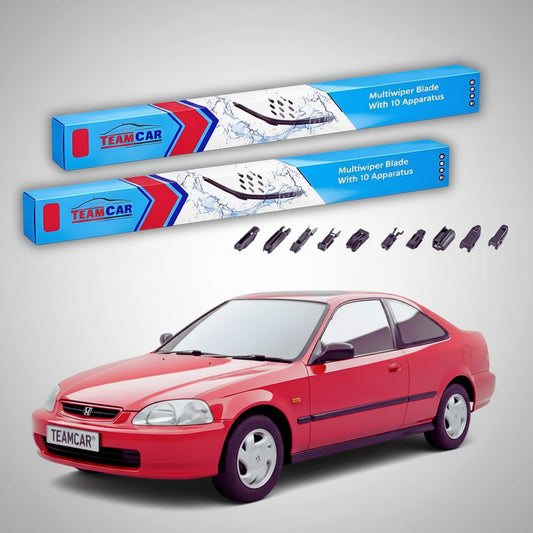 Ștergătoare Honda Civic Gen VI (EJ/EM1) Coupe 1996-2000 | Set Față Flat Premium – TeamCar®