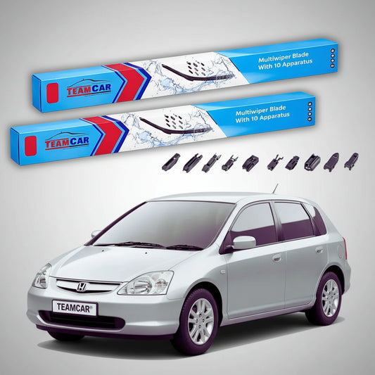 Ștergătoare Honda Civic Gen VII (EU/EP/EV) Hatchback 2001-2005 | Set Față Flat Premium – TeamCar®