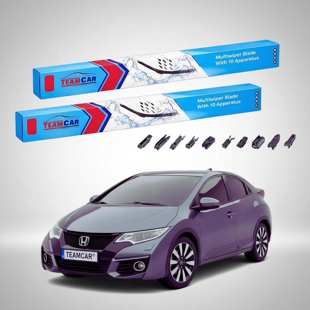Ștergătoare Honda Civic IX FK Hatchback 2012-prezent | Set Față Flat Premium – TeamCar®