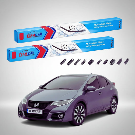Ștergătoare Honda Civic IX FK Hatchback 2012-prezent | Set Față Flat Premium – TeamCar®