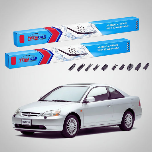 Ștergătoare Honda Civic VII EM2 Coupe 2001-2004 | Set Față Flat Premium – TeamCar®