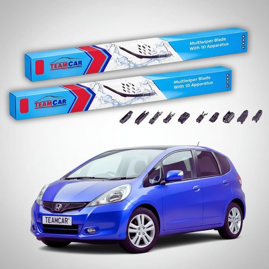 Ștergătoare Honda Jazz Gen III (GE6/GE8/GG1-GG6/GP1) Hatchback 2008-2015 | Set Față Flat Premium – TeamCar®