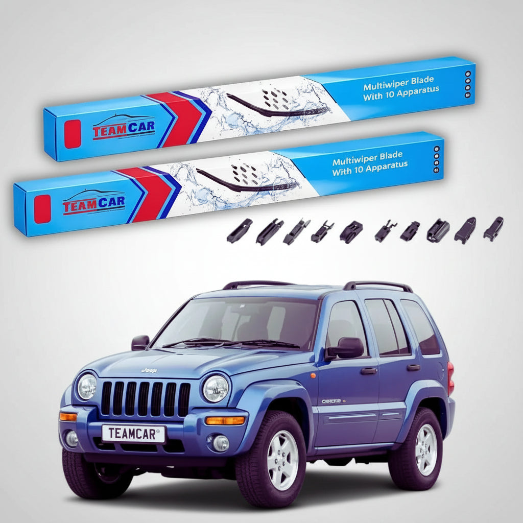Ablaktörlők Jeep Cherokee KJ 2001-2007 | Prémium első ablaktörlő készlet, sík kivitel – TeamCar®